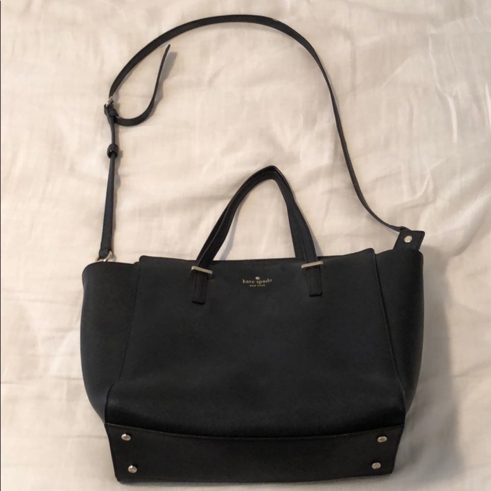 Black kate spade tote bag
